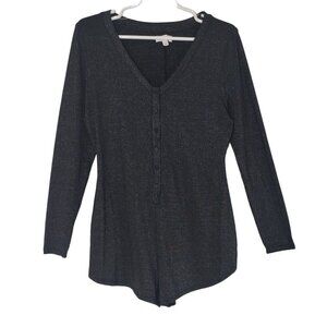 Colsie, short polyester and spandex short jumpsuit, dark gray color for women.